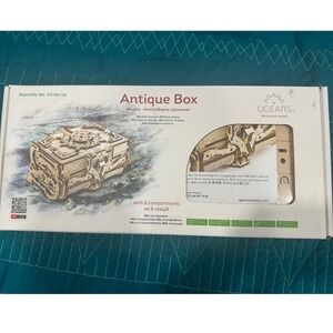 UGEARS Antique Box Mechanical Model 3D Wooden Puzzle DIY Jewelry Box Kit 70089